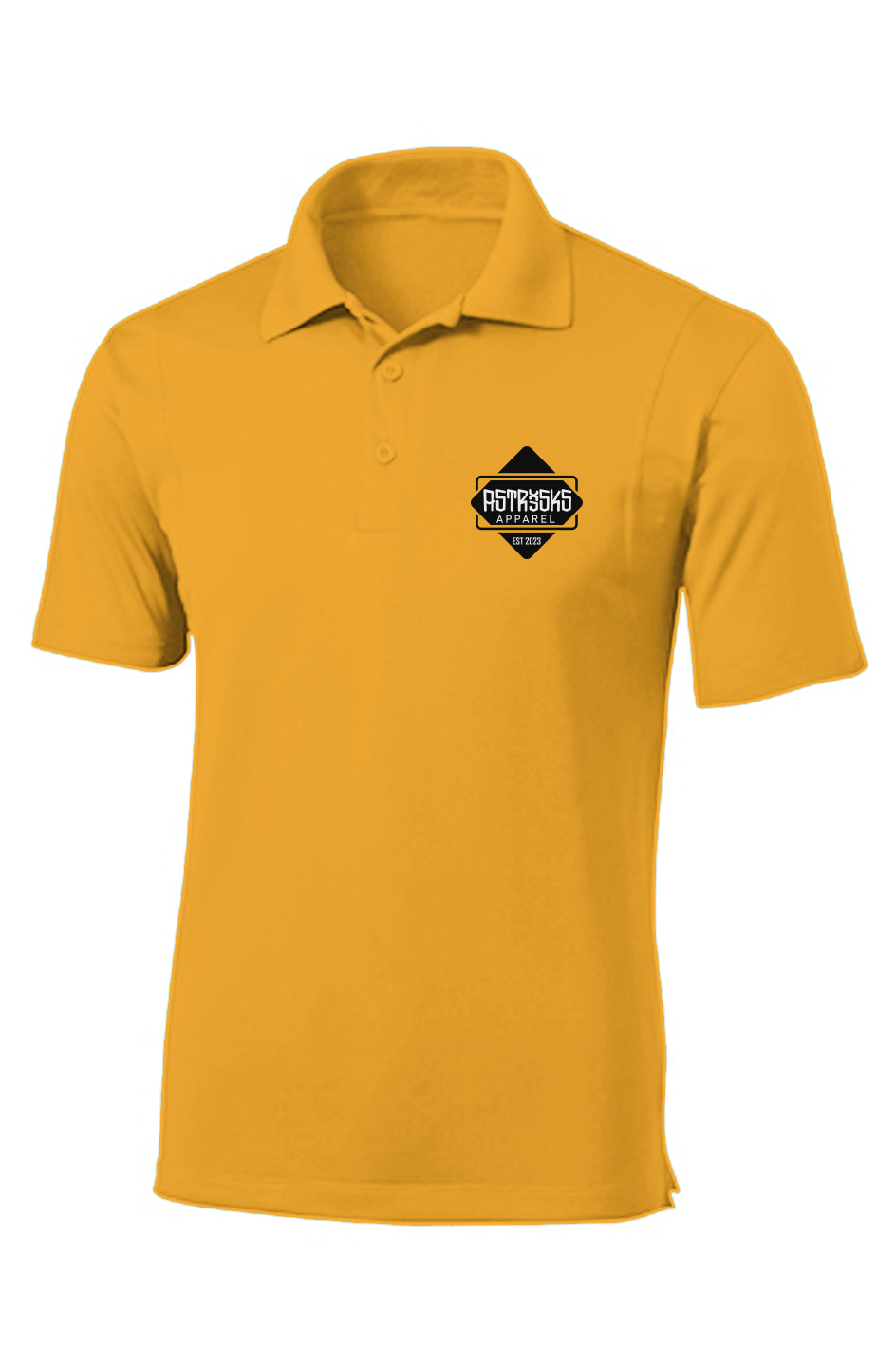Astrisks Apparel Performance Polo - Gold