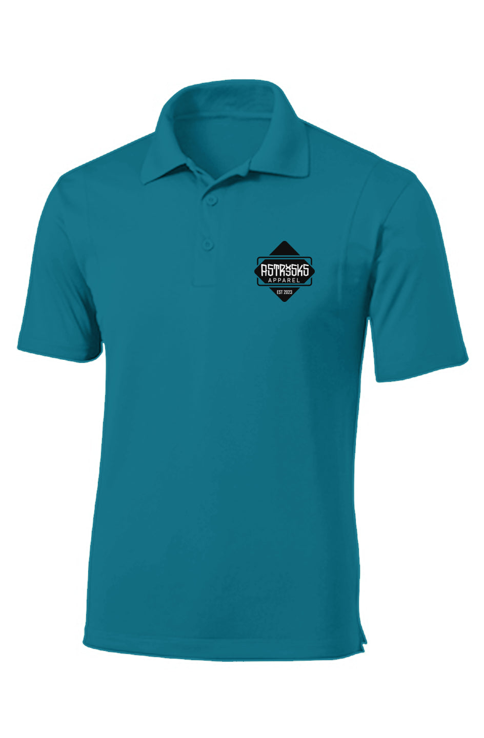 Astrisks Apparel Performance Polo - Tropic Blue
